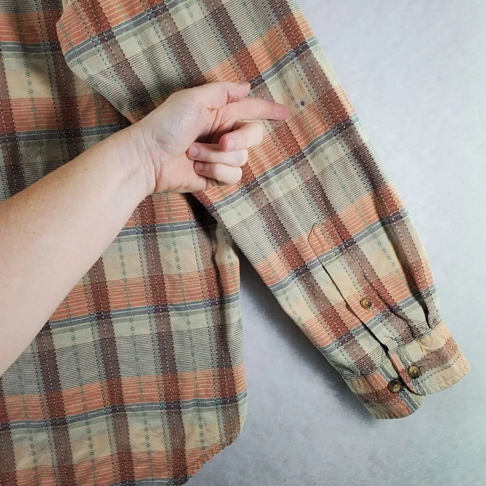 XXL The Territory Ahead Plaid Shirt Button Down Men's Long Sleeve Pocket - Picture 9 of 13